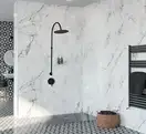 Душевая система REA LUGANO BLACK + BOX скрытого монтажа (REA-P9301)