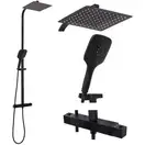 Rea JET BLACK MAT Душевой гарнитур, черный матовый (REA-P9411)