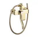 Душевой гарнитур REA BLOOM GOLD WHITE с изливом (REA-P9529)