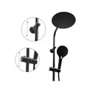 Душовий гарнітур Yoka BERGEN 25 BLACK черный з термостатом (BP.BERGEN THERM 25 BLK)