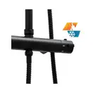 Душовий гарнітур Yoka BERGEN 25 BLACK черный з термостатом (BP.BERGEN THERM 25 BLK)