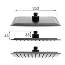 Душевой гарнитур Yoka CUBE 25 BLACK черный с изливом (BP.CUBE-25-BLK)