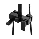 Душовий гарнітур Yoka CUBE 30 BLACK чорний з виливом (BP.CUBE 30 BLK)