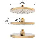 Душевой гарнитур Yoka DUBAJ 23 GOLD золотой (BP.DUBAJ23-GLD)