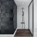 Душевой гарнитур Yoka FERRA 25 BLACK черный с термостатом (BP.FERRA THERM 25 BLK)