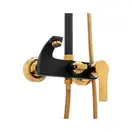Душовий гарнітур Yoka ROXY GOLD BLACK MATT золотий з виливом (BP.ROXY)
