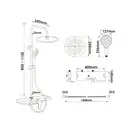Yoka SABA 25 Душевой гарнитур, черный (BP.SABA25-BLK)