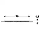 Дзеркало з LED підсвічуванням 90 х h70 см Geberit Option Basic Square  502.808.00.1