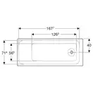 Дзеркало з LED підсвічуванням 90 х h70 см Geberit Option Basic Square  502.808.00.1