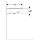 Дзеркало з LED підсвічуванням 120 х h70 см Geberit Option Basic Square  502.810.00.1