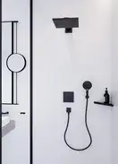 Зеркало косметическое Hansgrohe AddStoris, чёрный матовый (41791670) фото 3 Aquada.com.ua