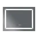 Дзеркало Mixxus LIGHT MR01-80x60 з Led Touch, Anti-fog, димером, регулятором яскравості, годинником (MI5998)