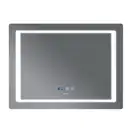 Дзеркало Mixxus STYLE MR03-90x70 з Led Touch, Anti-fog, димером, регулятором яскравості, годинником (MI6007)