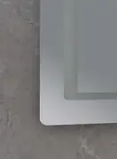 Дзеркало Mixxus STYLE MR03-90x70 з Led Touch, Anti-fog, димером, регулятором яскравості, годинником (MI6007)