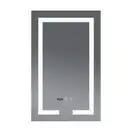 Дзеркало Mixxus HARD MR06-50x80-CASE з Led Touch, Anti-fog, димером, регулятором яскравості, годинн (MI6657)