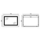 Дзеркало Mixxus WARM MR12-70x50-Reverse з Led Touch, Anti-fog, димером, регулятором яскравості (MI6 (MI6670)