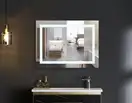 Дзеркало Mixxus WARM MR12-80x60-Reverse з Led Touch, Anti-fog, димером, регулятором яскравості (MI6 (MI6672)