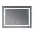 Дзеркало Mixxus WARM MR02-100x80 з Led Touch, Anti-fog, димером, регулятором яскравості, годинником (MI6935)