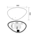 Дзеркало Mixxus Premium DIVERSE MA01-90x60-Reverse з Led Touch, Anti-fog, димером (3-6,5kK) (MP6633