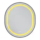 Дзеркало Mixxus Premium ELLIPSE MV05-80x70-Reverse BLACK з Led Touch, Anti-fog, димером (3-6,5kK) ( (MP6646)