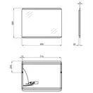 Зеркало Qtap Tern 600x800 с LED-подсветкой QT177812086080W