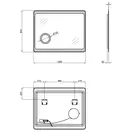 Зеркало Qtap Aquarius 1000х800 с LED-подсветкой QT2178141980100W
