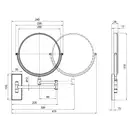 Зеркало косметическое Qtap Liberty BLM 1147 (QTLIBBLM1147)