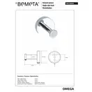 104106062 Omega Гачок, Bemeta (104106062)