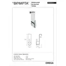 104106152 OMEGA : одинарний гачок для одягу Bemeta Чехія (104106152)