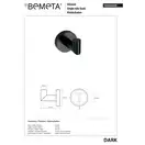 Гачок для одягу 104206020 Dark Bemeta Чехія