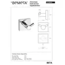 132106032 Beta Гачок, Bemeta (132106032)