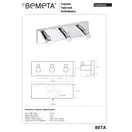 132405232 Beta Гачок потрійний  Bemeta (132405232)