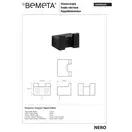 Гачок подвійний 135006230 Nero Bemeta Чехія