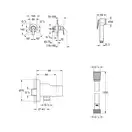 Комплект гігієнічного душу Grohe BauFlow, хром (UA11144601)