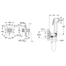 Grohe BauClassic Гигиенический душ со скрытым смесителем, хром (UA2904800S)
