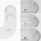 MIXXUS PREMIUM TCB-01 Накладка на унітаз з гігієнічним душем (MP6494)