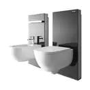 Наружная инсталляция для подвесного унитаза 114 см Geberit Monolith Plus, стекло чёрное (131.231.SJ.5) фото 2 Aquada.com.ua