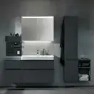 Зовнішня інсталяція для унітазу для підлоги 114 см Geberit Monolith Plus (фронтальна панель - кераміка під бетон / бічна панель - алюміній)  131.233.JV.7