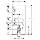 Наружная инсталляция для напольного унитаза 114 см Geberit Monolith Plus, стекло белое (131.233.SI.5) фото 4 Aquada.com.ua