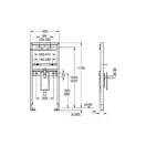 Grohe Rapid SL Инсталляция для раковины, встроенный сифон (38625001)