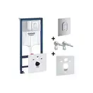 Инсталляция Grohe Rapid SL (4-в-1) комплект 38929000 (клавиша хром) фото 3 Aquada.com.ua