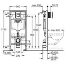 Grohe Solido 4-в-1 Інсталяція для унітазу, хром (39930000)