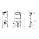 KOER KT-0502-01 Инсталляция для унитаза, хром (KR5171)