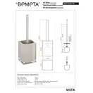 120113316-101 Vista: Щітка WC підлогова; бежевий Bemeta Чехія (120113316-101)