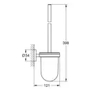 Туалетний йоржик Grohe Essentials в комплекті, матовий мідний (40374DL1)