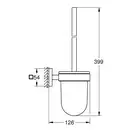 Йоршик підвісний Grohe QuickFix Start Cube, суперсталь  40977DC0
