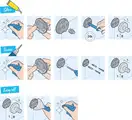 Йоршик підвісний Grohe QuickFix Start Cube, суперсталь  40977DC0