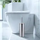 Йоржик для унітазу підлоговий Mixxus Premium Ellipse-TB0201 SS Color колір нержавійка (MI7067)