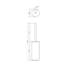 ершик для унитаза Omnires Modern Project brushed gold (MP60622GLB)