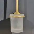Щітка для унітазу Sonia Tecnoproject Brushed Gold 103х363х152 мм, золото матове (183524)